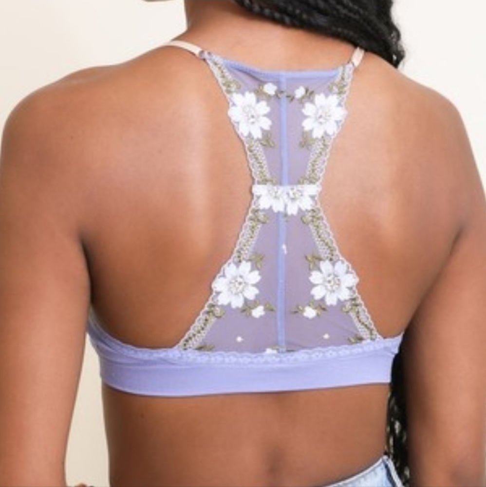 🌸 Floral Racerback Bralette - Picture 3 of 6